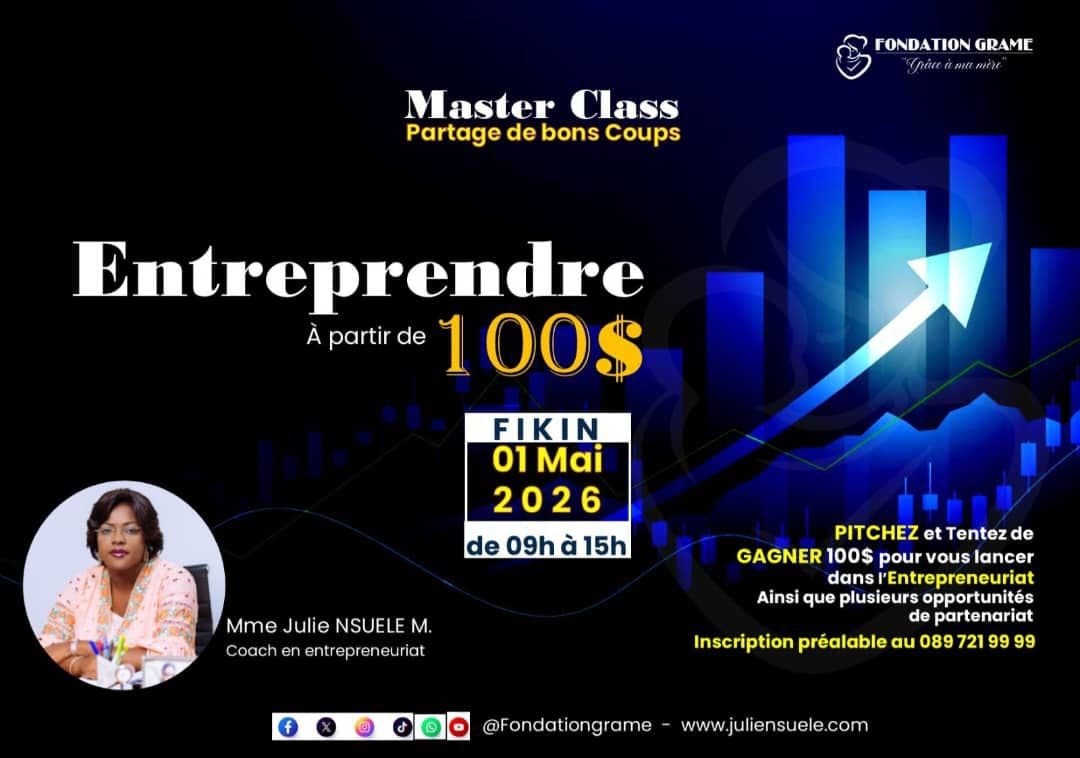 Affiche — COMMENT ENTREPRENDRE AVEC 100$